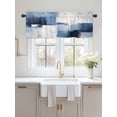 thumbnail image 2 of Valances for Windows Abstract Stitching Rod Pocket Cafe Window Treatments Valance Curtains for Kitchen Bathroom Laundry Basement Windows 42"x18", 2 of 9