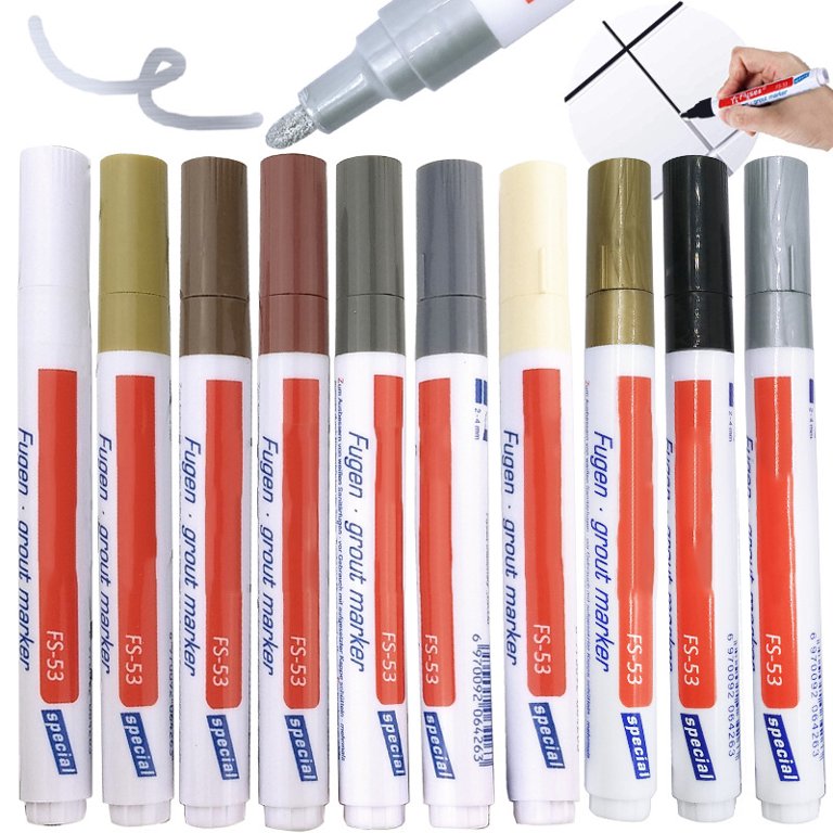 Ceramic Tile Pen Wall Grout Restorer Pen Repair Marker Grout Filler Pen for  Restoring Tile Wall