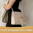 thumbnail image 4 of Bow Keychain for Women, Bag Purse Charm Rhinestone Bow Accessories for Key Handbag Red, 4 of 7