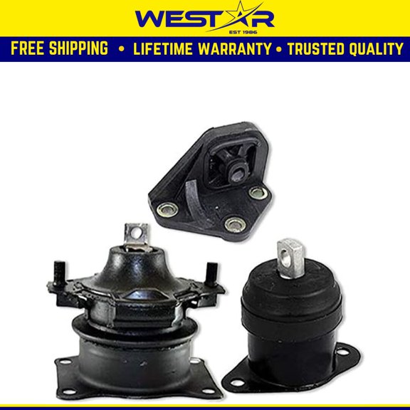 Fits 2003-2007 Honda Accord 2.4L Front & Front Right Motor & Upper Trans Mount : A4526HY A4517 A4542