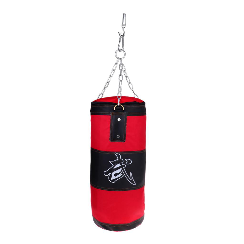 Empty Boxing Punching Bag Sandbag Chain Kickboxing Martial Art Practice Gear 