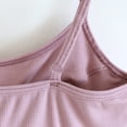 thumbnail image 4 of BRGZLK Women's Camisole Tops Fashion Solid Color With Chest Pad No Steel Rings Bottom Cotton Undershirts Spaghetti Strap Top Pink L, 4 of 6