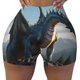 thumbnail image 2 of Fotbe Wild Blue Cool Dragon Shorts Sin Costuras – Shorts Deportivos de Cintura Alta para Mujer, Elásticos para Gimnasio, Yoga, Running o Ciclismo-XX-Large, 2 of 8