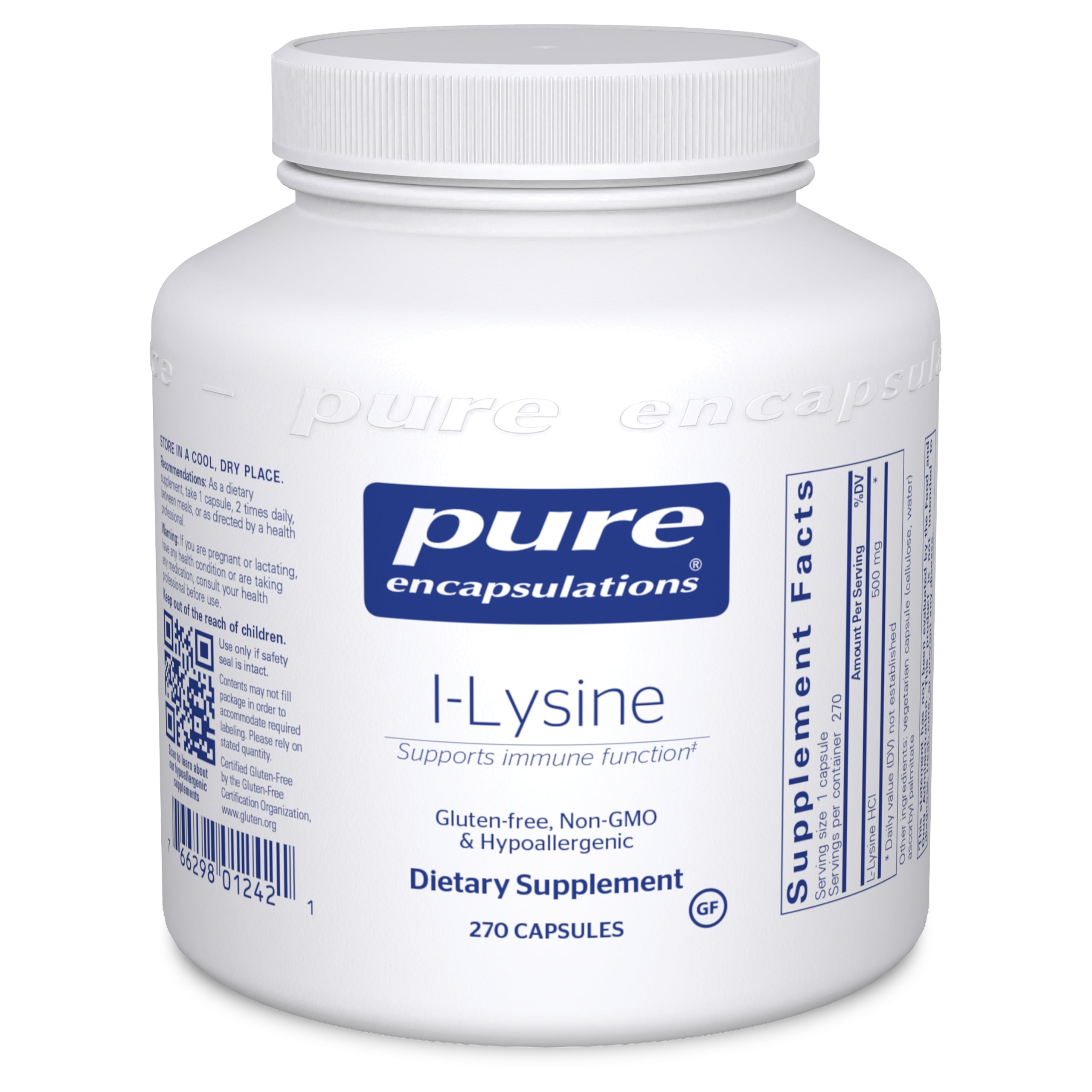 Pure Encapsulations LLysine Amino Acid Supplement for Immune Support