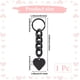 thumbnail image 2 of Llavero con corazones negros para mujer, de aleación acrílica, estilo gótico, con forma de corazón, ideal como decoración., 2 of 6