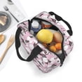 thumbnail image 5 of KLL Pineapple Flamingo Print Insulated Lunch Bag Women, Reusable Cute Tote Lunch Box for Adult & Men, Leakproof Cooler Lunch Bags for Work Office Travel Picnic, 5 of 5