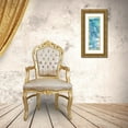 thumbnail image 3 of Jill, Susan 11x24 Gold Ornate Wood Framed with Double Matting Museum Art Print Titled - Aqua Terra I, 3 of 4