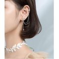 thumbnail image 4 of UBIUO 925 Sterling Silver Fashion Star Cuff Earring Chain for Women Teen Girls Star Crawler Earring Wrap Earrings Pair-C-Silver -, 4 of 4