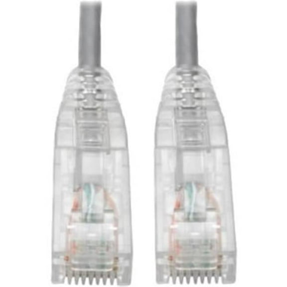 CAT6 UTP RJ45 Molded Slim Gigabit Patch Cable, Gray