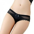 thumbnail image 2 of KOOYTE Bow Net Yarn Lace Wrap Intimates Women Underwear Transparent Lingerie Panties Briefs, 2 of 5