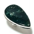 thumbnail image 2 of Natural Moss Agate Gemstone Handmade 925 Sterling Silver Ring Size 9, 2 of 2