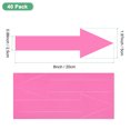 thumbnail image 3 of Uxcell 40-Pack Etiqueta de Flecha, Señal de Flecha Autoadhesiva de 8 Pulgadas para Marcado de Piso, Camino, Pared y Oficina, Etiquetas de Flecha Impermeables [Rosa], 3 of 7