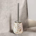 thumbnail image 2 of Natural Shell Toilet Brush and Holder Set Mosaic Glass, Stainless Steel Toilet Scrubber Brush, Decorative Toilet Bowl Brush and Holder, Luxury Bathroom Accessories, 2 of 7