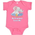 thumbnail image 3 of Inktastic My Grandma Loves Me Cute Elephants Clouds Moon and Stars Boys or Girls Baby Bodysuit, 3 of 5