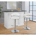 thumbnail image 5 of LumiSource Jie Adjustable Barstool - Set of 2, 5 of 11