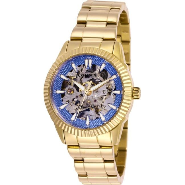 Invicta Objet D Art Automatic Crystal White Dial Ladies Watch 