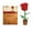 rose, variant on 3D Wooden Flower Puzzle for Adults, DIY Sunflower Model Kit, Creative Wood Craft Building Set for Home Table Decor, Unique Xmas Gift Idea