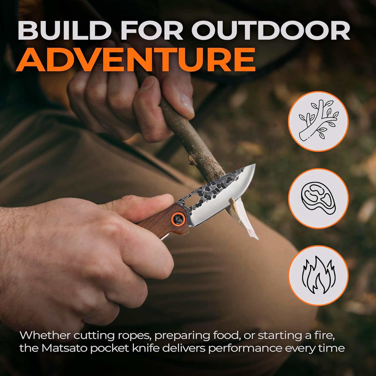 Folding Pocket Knife Small Knifes for Men & Women, EDC Camping Knive, Tactical Survival Knife, Com Hunting, Fishing, Hiking, and Outdoor Adventure 2.55 Inch blade