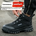 thumbnail image 5 of ywluxe Work Shoes for Men - Non-Slip, Button Closure, Steel Toe, Puncture-Resistant Midsole, Wear-Resistant & High-Elastic Polyurethane Insole, 5 of 10
