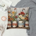 thumbnail image 2 of Pratyus Flowers Modern Farmhouse Rustic Decorative Couch Pillow Cases with Zipper Home Decor Printed on Both Sides Throw Pillow Cover 1PC 22x22in, 2 of 5