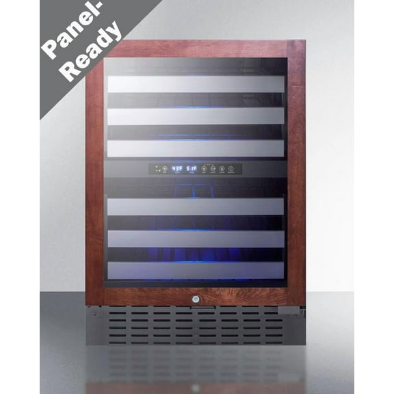 Summit Swc532blbistpnr 24 Inches Wide 46 Bottle Capacity Panel Ready Wine Cooler - Panel Ready