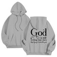 thumbnail image 3 of Bibifish Womens Drawstring Hoodies With Back Graphic Long Sleeve Hoodies Pocket Oversized Fit Casual Inspirational Based Pullover Tops, 3 of 6