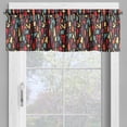thumbnail image 2 of Ambesonne Abstract Valance Pack of 2, Fractal Funky Forms, 54"X18", Multicolor, 2 of 5