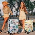 thumbnail image 6 of Luggage Cover Approved Travel Suitcase Protector Funny Postmarks Elastic Washable Baggage Covers for 18-20 inch Luggage(S), 6 of 6