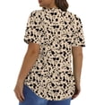 thumbnail image 4 of Fantaslook Blouses for Women Pleated Short Sleeve Tunic Tops Dressy Casual Summer Shirts, 4 of 9