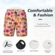 thumbnail image 3 of Fotbe Happy Thanksgiving Turkey Traje de Baño para Hombre – Shorts de Natación de Secado Rápido con Forro y Bolsillos-Large, 3 of 6
