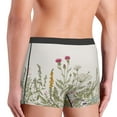 thumbnail image 3 of Goofa Herbs and Wildflowers Printed Men's Boxer Briefs Underwear, Moisture-Wicking Underwear, Trunk,Soft and Breathable Cotton Underwear-XX-Large, 3 of 9