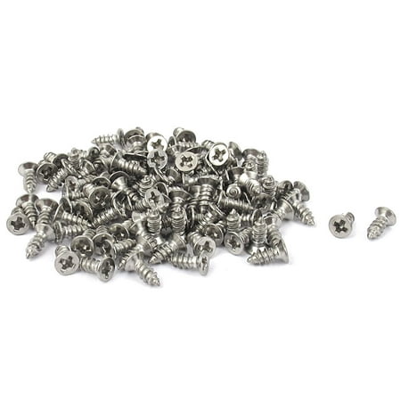 

Unique Bargains M2.2 x 6.5mm Flat Head Self Tapping Screw Fasteners 100 Pcs