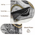 thumbnail image 2 of Black Gray Marble Bathroom Rug Washable 2x3 Entryway Rug Non Slip Vintage Golden Abstract Patterned Front Door Mat Low Pile Indoor Doormat Throw Floor Carpet for Kitchen Bedroom Entrance, 2 of 8