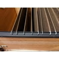 thumbnail image 2 of PVC Hanging File Rail for 1/2 Drawer Sides 2 Feet Long Black (Sold in Pairs), 2 of 5