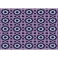 thumbnail image 1 of Ahgly Company Indoor Rectangle Patterned Bright Lilac Purple Area Rugs, 7' x 9', 1 of 6