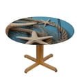thumbnail image 3 of Nawypu Round Tablecloth, Fishing Net Rope Table Cloth Cover Farmhouse Tableclothes for Indoor Outdoor Home Kitchen Dining Room Picnic Party Holiday Decor, 3 of 7