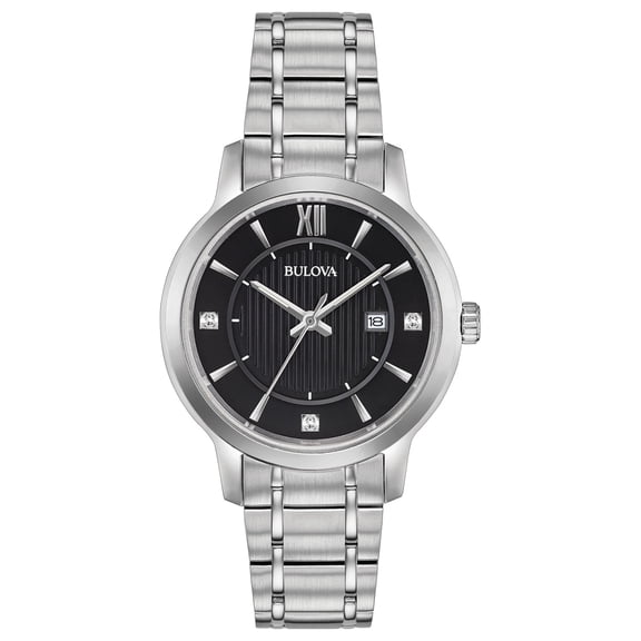 Bulova Women's Diamond Accent Stainless Steel Watch - 96P185