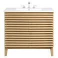 thumbnail image 3 of Modway Render 36" Bathroom Vanity in Oak White, 3 of 9