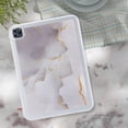 thumbnail image 5 of Compatible with iPad Pro 11 2022/2021/2020/2018 Back Case, Marble Pattern Back / Pattern Clear Back TPU Lightweight Ultra Slim Drop Protective Anti-Scratch Case Cover, Gray, 5 of 8