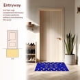 thumbnail image 3 of ODIKA 3'x5' Machine Washable Non-Slip Area Rug, Hexagonal Honeycomb Mesh Pile Hallway Floor Covering High Traffic Rug with Pad, Blue, 446141, 3 of 8