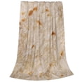 thumbnail image 2 of Balery Tortilla Manta de Felpa Suave y Acogedora – Cobija de Franela Aterciopelada para Cama, Lavable y Cálida para Sofá, Mascotas, Transpirable-40"x30", 2 of 7
