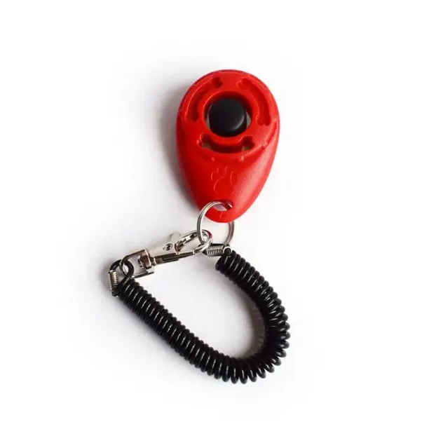 Clicker para entrenamiento de mascotas con correa de muñeca para gatos, caballos, pájaros y cachorros