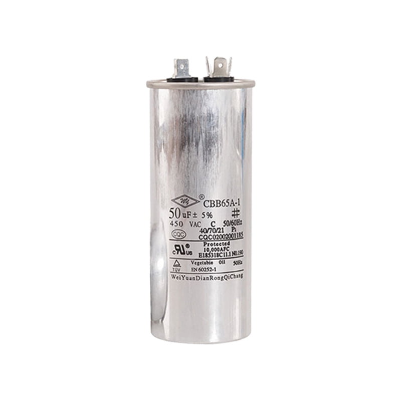 CBB65 Air Conditioner Start Run Capacitor 450V - Aluminum Case Explosion-Proof Capacitor for AC Compressor Motor, 50/60Hz Universal HVAC Replacement Part