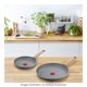 thumbnail image 3 of Juego de Sartenes T-fal Healthy Cook de 24 y30 cm, B7019082, 3 of 7
