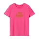 thumbnail image 1 of Camiseta para mujer de verano de moda simple cuello redondo camisa para viaje trabajo deportes senderismo Rosa Rosa, 1 of 7