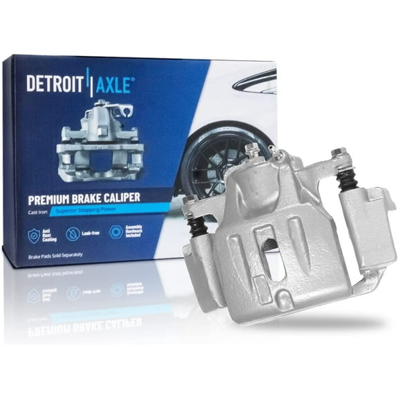 Detroit Axle - Front Left Brake Caliper w/Bracket Replacement for 2001 2002 2003 2004 2005 2006 2007 Toyota Highlander
