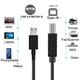 thumbnail image 4 of Methold Cable de impresora Piano eléctrico a USB 2.0 Cable de alta velocidad Sin controlador PC de escritorio antiinterferencias Kits de mantenimiento de impresoras Typ-c, 4 of 6