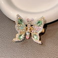 thumbnail image 2 of Dengmore Gift Moving Butterfly Hairpin Children Girl Rhinestone Three dimensional Flying Butterfly Hairpin Hairpin Hair Accessories Gift For Women Green, 2 of 5
