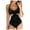Black, variant on Women's One Piece Swimsuit Cross Front Cutout High Waisted Sexy Backless Monokini for Beach Pool Vacation,Black,M