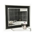 thumbnail image 2 of Rayne Mirrors Black with Silver Cage Trim Wall Mirror, 2 of 6